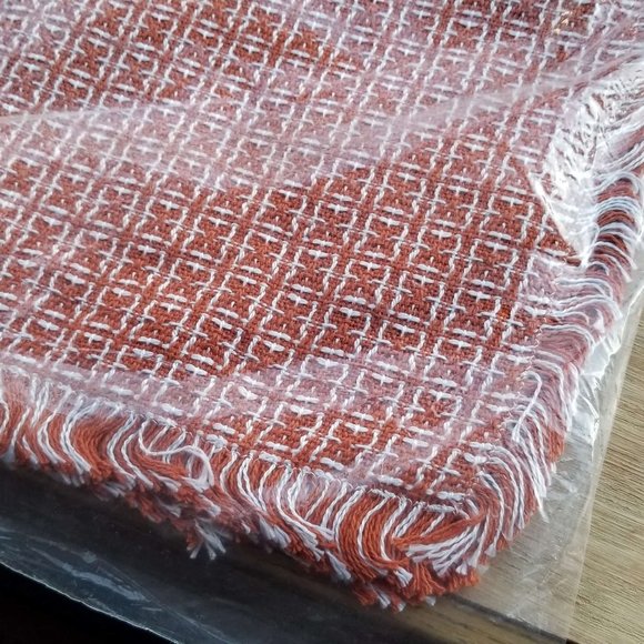 Vtg Fallani & Cohn Homespun Placemat Set - Orange - Picture 5 of 5